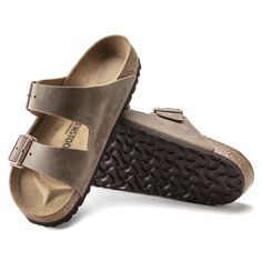 Arizona Oiled Leather Tobacco Brown | BIRKENSTOCK Birkenstock Men, European Shoes, Birkenstock Sandals Arizona, Two Strap Sandals, Comfy Sandals, Footbed Sandals, Stylish Sandals, Birkenstock Sandals, Birkenstock Arizona