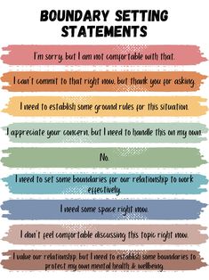 This boundary statement poster will be the perfect addition to your office, home, or child's space to remind clients, children or yourself of different boundary statements that that it is okay to use them. This listing is for instant download, a print yourself poster. No physical product will be shipped out. This comes standard as an 18x24 inch poster. If you would like another size, please message me before purchasing to ensure it can be made. Once downloaded, you can print at your own home or School Counselor Office Theme, Boundary Statements, School Social Work Office, School Counselor Office Door, Social Work Quotes, Online Notes, Social Work Offices, Office Decor School, Middle School Counselor