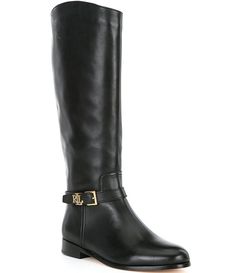 Lauren Ralph Lauren Brooke Burnished Leather Riding Boots | Dillard's Riding Boot Outfits, Ralph Lauren Boots, Ralph Lauren Style, Leather Riding Boots, Boots Fall, Designer Boots, Christmas 2024, Dillard's, Boots Outfit