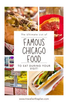 Chicago foods What To Eat In Chicago, Chicago Hotdogs, Chicago Themed Party, Chicago Recipes, Best Pizza In Chicago, Chicago Beef, Chicago Desserts, Hot Beef Sandwiches, Hot Dog Restaurants