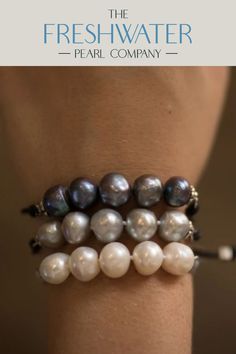 One of our best-loved looks! Five freshwater pearls are matched for a stylish, adjustable piece that can be customized for the perfect fit. Aegean is your go-to in several combos so you can mix, match, stack and share to your heart’s delight. Each piece of jewelry created by The Freshwater Pearl Company features genuine freshwater cultured pearls. Our collections are proudly designed in Palm Springs and distributed in the U.S. from our San Diego studio for a touch of California coastal style. Adjustable Pearl Bracelet With Charm And Round Beads, Adjustable Pearl Beaded Bracelets With Pearl Drop, Pearl White Adjustable Pearl Charm Bracelet, Adjustable Pearl White Bracelet With Pearl Drop, Adjustable Pearl Drop Bracelet, Adjustable Pearl Bracelet With Pearl Drop And Round Beads, Adjustable Pearl Bracelet With Pearl Drop, Adjustable Pearl Drop Bracelet As Gift, Adjustable Pearl Drop Bracelet For Gift