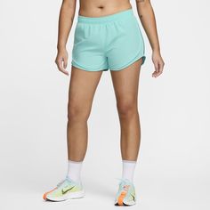 Incredibly lightweight, the Nike Tempo Shorts give you comfortable coverage for your run. Smooth, woven fabric moves with every stride, wicking away sweat so you can run freely. A secure interior pocket lets you keep a key or card close. Nike Functional Activewear With Elastic Waistband, Functional Green Bottoms For Running Errands, Nike Nylon Running Shorts, Nike Running Bottoms Athleisure Style, Nike Athleisure Bottoms For Running, Nike Running Nylon Shorts, Nike Athleisure Running Bottoms, Nike Activewear With Pockets For Training, Casual Go-dry Bottoms For Running Errands