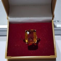 14k solid yellow gold natural cushion cut shaped citrine gemstone ring. 1. The weight of the natural citrine gemstone used in the ring =9.75 cts.2. The weight of the 14k solid yellow gold used in the ring =2.820 grms. The citrine is the birthstone for the people born in the month of November. The ring is absolutely gorgeous and unique. I have used all my skills and experience to manufacture this ring as beautiful as I can. I do hope my work will highly be appreciated. Thanks Gold Cushion Cut Topaz Ring For Formal Occasions, Formal Gold Cushion Cut Topaz Ring, Yellow Citrine Topaz Ring Rectangular Shape, Yellow Rectangular Gemstone Rings, Yellow Square Cut Rings For Gift, Yellow Cushion Cut Gemstone Ring, Yellow Citrine Cushion Cut Ring, Yellow Citrine Rectangular Rings, Formal Citrine Jewelry With Diamond Cut