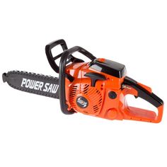 an orange and black chainsaw with the words power saw on it's side