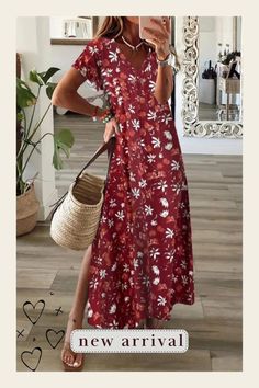 Floral Short Sleeve Elegant Party Fashion Maxi Dress maxi dresses summer，maxi dresses outfits，maxi dresses with sleeves，maxi dresses printed，maxi dresses floral,maxi dresses chiffon，maxi dresses party，,elegant maxi dress #maxidressessummercasual#maxidressesfashionwomen's#maxidressesfashionoutfits#maxidresseswithsleeves#maxidressesparty#maxidressesfloral#maxidresseschiffon#maxidresseselegant #maxidressesplussize#maxidressesparty#solidcolor#dresses#fashion Spring V-neck Patchwork Maxi Dress, Patterned Floral Print V-neck Maxi Dress, Red V-neck Dress For Spring Vacation, Casual Printed V-neck Maxi Dress, Printed Non-stretch V-neck Maxi Dress, Casual Fitted V-neck Beach Dress, Printed Non-stretch V-neck Dresses, Casual Floral Print Maxi V-neck Dress, Casual Patchwork Maxi Dress For Vacation