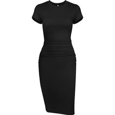 Missufe Woman's Size: Small S Sm 4 6 Color: Black Style: Fitted Ruched Condition: New Super Sexy Form Fitting Dress Knee Length Or Mini Crew Neck Short Sleeve Bodycon Sheath Round Scoop Neck Each Side Ruched For A Beautiful Figure Versatile & A Staple In Any Closet Perfect With Sneakers Or Some Heels & Jewelry Fitted Pencil Dress, Distressed Dress, Red Satin Dress, Bodycon Dress Casual, Navy Lace Dress, Deep V Neck Dress, Purple Midi Dress, Black Dress With Sleeves, Bandage Midi Dress