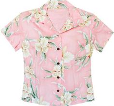 401R Ladies Hawaiian Shirt [Retro Orchid/Pink] - Women's Hawaiian Shirts - Hawaiian Shirts | AlohaOutlet SelectShop Hawaiian Long Sleeve Tops For Spring, Long Sleeve Hawaiian Tops For Spring, Classic Tops With Floral Print In Relaxed Fit, Classic Tops With Floral Print And Relaxed Fit, Classic Floral Print Tops With Relaxed Fit, Classic Top With Floral Print And Relaxed Fit, Fitted Hawaiian Collared Top, Fitted Hawaiian Shirt For Spring, Fitted Collared Hawaiian Top