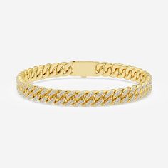 Yellow Gold Diamond Cuban Link Bracelets, Luxury Yellow Gold Cuban Link Diamond Bracelet, Classic Cuban Link Diamond Bracelet In Yellow Gold, John Hardy Jewelry, Cuban Link Bracelet, Pearl And Diamond Earrings, Mens Leather Bracelet, Leather Bracelets, John Hardy