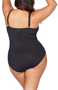 Stay comfortably and stylishly covered in this one-piece swimsuit designed with convertible straps, a shelf bra and powermesh lining for beachside support. Scoop neck Powermesh lining 82% recycled nylon, 18% spandex Hand wash, dry flat Imported This product meets Nordstrom Sustainably Sourced Materials criteria: contains at least 50% sustainably sourced materials Underwire Tankini With Built-in Cups For Pool, Underwire Swimwear With Built-in Cups For Sunbathing, Nylon Swimwear With Built-in Underwire Cups, Underwire Swimwear With Built-in Cups, Contoured Swimwear With Built-in Bra, Fitted Full Coverage Swimwear With Built-in Cups, Nylon Swimwear With Built-in Padding For Beach, Black Underwire Bodysuit For Pool, Full Coverage Swimwear With Built-in Bra For Beach Season