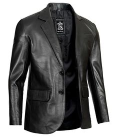 Two Button Real Leather Blazer For Men
This premium men's black leather blazer is an awesome piece of attire that meets all of your requirements. It is a great outfit to go to parties and functions that can be easily wearable on jeans. It will give you a cool look and everyone nearby will find you classy. This two-button black blazer for men is featured button closures, lapels, two big flap pockets, and a chest pocket for keeping your items safe. Blazer Outfits For Men, Black Blazer Men, Maroon Leather Jacket, Black Leather Blazer, Brown Leather Coat, Tan Leather Jackets, Shirt Collar Styles, Black Leather Coat, Tall Men