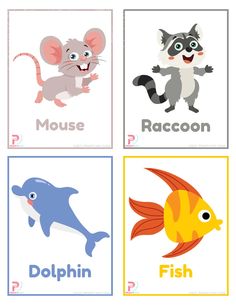 Animals Flashcards for Kids Free Flashcards For Kids, Esl Lessons, Visual Learning