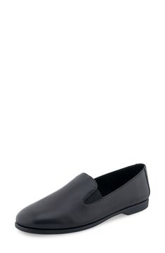 A soft suede or leather loafer offers easy-wear comfort with dual elastic gores and a lightly cushioned footbed. Cushioned footbed Leather upper/synthetic lining and sole Imported Soft Suede, Leather Loafers, Easy Wear, Smooth Leather, Nordstrom Rack, Leather Upper, Loafers, Slip On, Nordstrom