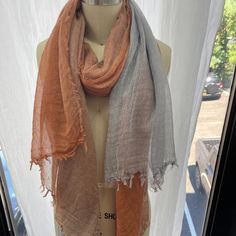 Free People Ombre Scarf 42”X82” Brand Labels May Be Cut To Prevent In/Store Return. Nwot 42” Wide 82” Lenght Ombre Scarf, Free People Accessories, Tan Color, Scarf Wrap, Scarf Accessory, Free People, In Store, Women Accessories, Red