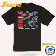 a t - shirt with the bills logo on it