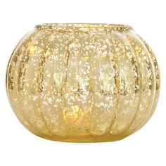 Large Vintage Mercury Glass Candle Holder (5-Inch, Autumn Design, Gold) - Decorative Candle Holder - For Parties, Weddings, and Homes - PaperLanternStore.com - Paper Lanterns, Decor, Party Lights & More Mercury Vases, Gold Candle Holder, Mercury Glass Candle Holders, Mercury Glass Candles, Mercury Glass Vase, Flameless Tea Lights, Gold Tea, Gold Candle, Flower Vases Decoration