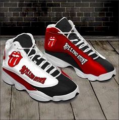 Rolling Stone Personalized Tennis Shoes Air JD13 Sneakers Gift For Fan Lightweight construction with breathable mesh fabric provides a comfortable and flawless fit. Tennis Jordan, Shoes Sport, Jordan 13, Rolling Stone, Crocs Shoes, Sport Sneakers, Dinosaur Print, Floral Patterns, Rolling Stones