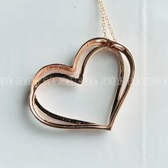 Women's Open Pretty Double Heart Pendant 18" Chain Pendant Necklace 14k Rose Gold Over 925 Sterling Silver   ⭐ Available⭐ > 14K White Gold Plated 925 Sterling Silver > 14K Yellow Gold Plated 925 Sterling Silver > 14K Rose Gold Plated 925 Sterling Silver **WE LOVE CUSTOM ORDERS** YOU ASKED,WE MADE IT (FREE OF COST) ⭐ Item Detail⭐ > Material: Solid Sterling Silver > Gem type: Cubic Zirconia > Stone Creation: Lab Created > Stone Color:  White > Stone Shape: Round > Nickel and Lead free > Hypoallergenic / Made for Sensitive Skin ⭐ Shipping ⭐ > Free Shipping US with economy shipping service takes 8-12 business days > 4-5 business days Expedited shipping available > Worldwide shipping is available, contact us for more info ⭐ THE PERFECT GIFT⭐ Jewelry makes an ideal gift: 1. for your loved ones, 14k Rose Gold Heart Pendant Necklace, Rose Gold 14k Heart Pendant Necklace, Rose Gold Jewelry For Valentine's Day Anniversary, Sterling Silver Rose Gold Heart Necklace For Anniversary, Rose Gold Sterling Silver Heart Necklace For Anniversary, Rose Gold Heart Pendant Necklace For Mother's Day, Rose Gold Pendant Heart Necklace For Valentine's Day, Rose Gold Heart Necklace Tarnish Resistant, Tarnish Resistant Rose Gold Heart Pendant Necklace