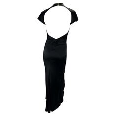 For Sale on 1stDibs - Presenting an iconic black silk Gucci gown, designed by Tom Ford. This gown from the Fall/Winter 2004 collection represents one of Ford’s last designs Luxury Backless Evening Dress, Luxury Fitted Backless Maxi Dress, Luxury Backless Maxi Dress For Formal Occasions, Silk Fitted Maxi Dress For Black-tie Events, Black Luxury Silk Evening Dress, Black Silk Backless Evening Dress, Black Luxury Evening Dress For Black-tie Events, Luxury Black Evening Dress For Black-tie Events, Luxury Black Maxi Dress For Evening Events