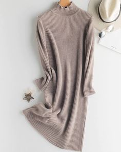 Turtleneck Long Knit Dress – BEYOND Elegant Ribbed Turtleneck Sweater, Ribbed Turtleneck Winter Dress, Chic Sweater Dress For Winter, Long Solid Color Sweater Dress For Winter, Chic Solid Color Sweater Dress For Winter, Stretch Long Sweater Dress, Casual Ribbed Turtleneck Dress, Long Solid Color Sweater Dress For Fall, Chic Beige Turtleneck Dress