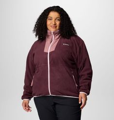 This essential fleece jacket goes with anything and everything, with a simple zip-up construction, warm high collar, and stretch binding for additional protection from the cold. Everyday Jacket, Columbia Sportswear, Friday Sale, Black Friday Sale, High Collar, Zip Up, Fleece Jacket, Vest Jacket, Binding