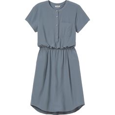 3/4 Sleeve Dress, Dresses For Flat Chested Women, East Coast Style Fashion, Modest Summer Dresses Casual, Smart Professional, Drapey Dress, Buttoned Dress, Modest Summer Dresses, Women's Henley