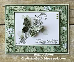 a birthday card with a butterfly on it