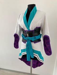 Sage cosplay costume is available for custom commission! It is a fully handmade, professionally tailored cosplay costume made of high-quality materials with love, care and attention to every detail. 🎥 Source - Valorant Costume includes: ✅ Black undershirt made of high-quality stretchy pleather ✅ White kimono made of white breathable gabardine, with purple patterned lining ✅ Black pants made of high-quality stretchy pleather ✅ Wide purple belt + rope belt This listing is for clothing pieces only Sage Cosplay Valorant, Valorant Costume, Royal Blue Pants Outfit, Sage Cosplay, Valorant Cosplay, Black Undershirt, Sport Casual Outfit, Sage Valorant, Casual Sporty Outfits