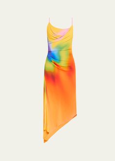 Get free shipping on Monse Draped Rainbow Orchid Asymmetric Slip Dress at Bergdorf Goodman. Shop the latest luxury fashions from top designers. Multicolor Spaghetti Straps Midi Dress For Party, Multicolor Asymmetrical Midi Dress For Party, Asymmetrical Multicolor Midi Dress For Party, Multicolor Asymmetrical Dress With Asymmetrical Hem For Party, Pre-draped Asymmetrical Summer Cocktail Dress, Pre-draped Asymmetrical Summer Dress, Multicolor Asymmetrical Dress For Party, Pre-draped Asymmetrical Dress For Summer Party, Summer Draped Bias Cut Dress