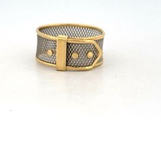 Elegant Platinum & 18k Yellow Gold Belt Buckle Ring - Estate Mesh Statement Band, Modern 2000s Era, Size 8.5, Unisex, Hallmarked Italy, 2.6g Item Description: Discover The Timeless Elegance Of This Estate Belt Buckle Ring, A Modern Masterpiece From The 2000s Era. Crafted In Luxurious Platinum And 18k Yellow Gold, This Unisex Mesh Statement Band Is A True Conversation Piece. The Intricate Design Showcases The Exquisite Italian Craftsmanship, With Hallmarks Of 18k And 950pt Italy. Sized At 8.5 And 2000s Era, Gold Belt Buckle, Buckle Ring, Estate Rings, Gold Belt, Gold Belts, The 2000s, Italian Craftsmanship, Showcase Design