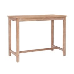 a wooden table with a white background