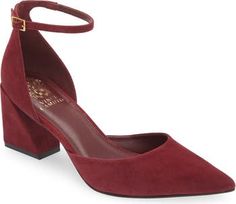 Vince Camuto Sorenn d'Orsay Pump (Women) | Nordstrom Ankle Strap Heels For Work In Fall, Ankle Strap Heels For Workwear In Fall, Fall Ankle Strap Heels For Workwear, Fall Workwear Ankle Strap Heels, Elegant Block Heels With Heel Strap For Fall, Fall Ankle Strap Heels With 4-inch Heel, Fall Heels With 4-inch Heel And Ankle Strap, Fall Ankle Strap Heels Medium Width, Block Heels With Heel Strap For Fall