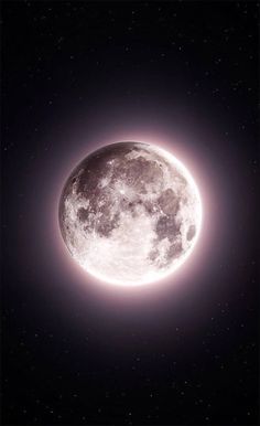 an image of the moon taken from space