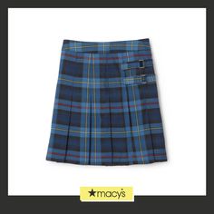 in stock Skirts For Kids, Suit Fabric, Plaid Skirt, Knit Shorts, Plaid Skirts, Navy Color, Toddler Girls, Online Purchase, Simple Style