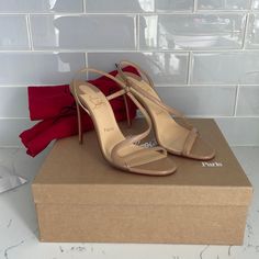 Christian Louboutin Paris High Heels Shoes Authentic Comes With Box Pouches But Will Not Send Receipt Size 37.5 Eur 6.5 Us Only Worn Once For An Hour Excellent Condition Nude Color Beige Louboutin Heels, Red Soul Shoes Christian Louboutin, Christian Louboutin Pink Heels, Christian Louboutin Loubi Queen, Christian Louboutin Heels & Wedges, High Heels Shoes, Louboutin Heels, Nude Color, Heels Shoes