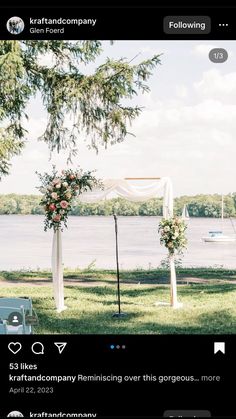 an image of a wedding setup on instagram