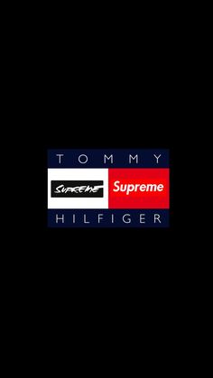 tommy hilfiger logo on black background