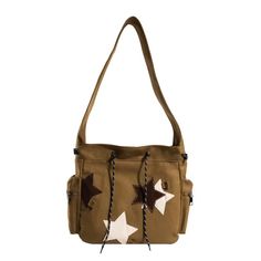 45365131313373 Vintage School Bag, Star Y2k, Cute Messenger Bags, Y2k Street Style, Teen Book, Star Bag, Bags For Teens, Vintage School, Vintage Star