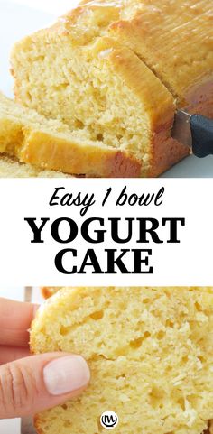 this easy and delicious yogurt cake is the perfect dessert to make for breakfast