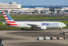 an american airlines plane on the tarmac at an airport