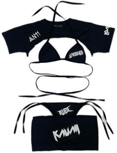 Y2k Style Black Crop Top For Streetwear, Black Y2k Crop Top For Streetwear, Black Y2k Summer Crop Top, Y2k Style Stretch Crop Top For Beach, Edgy Black Crop Top For Music Festival, Y2k Stretch Crop Top For Beach, Casual Black Crop Top For Music Festival, Black Casual Crop Top For Music Festival, Stretch Short Sleeve Crop Top For Beach Season