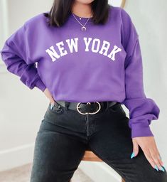 "New York Sweatshirt, New York Lover Gift, New York City, vintage new york, vintage sweatshirt, nyc gifts, new york crewneck, vintage crewneck, new york shirt, new york lovergift, new york sweater, city sweatshirt, new york love shirt This updated unisex essential fits like a well-loved favorite. Super soft cotton and excellent quality print makes one to fall in love with it over and over again. ------------- Fabrication ------------- 100% Combed ring spun cotton Made by specially treating the c New York Crewneck, New York City Vintage, New York Love, City Sweatshirt, New York Sweater, New York Shirt, New York Sweatshirt, Crewneck Vintage