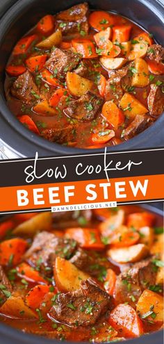 SLOW COOKER BEEF STEW, comfort food recipes, simple dinner recipes Crockpot Recipes Beef Stew, Beef Stew Crockpot, Slow Cooker Beef Stew, Crockpot Recipes Beef, Crockpot Beef, Beef Stew Recipe, Tender Beef, Crockpot Recipes Slow Cooker, Slow Cooker Beef