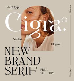 a magazine cover with a woman's face and the words cigra on it