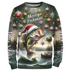 🎄 Embrace the festive spirit on your fishing trips with our Christmas Fishing Shirts! 🐟 Perfect for anglers celebrating the holiday season, these shirts are an ideal blend of unique Christmas-themed designs 🎅 and high-quality fishing apparel 🎣. Ideal as fishing gifts 🎁, these Christmas Fishing Shirts are a must-have for any fishing enthusiast looking to combine their love for the sport with the joy of the holiday season. Available now for a festive 🌟 and functional addition to your fishing Christmas Fishing, Fishing Christmas, Fishing Apparel, Walleye Fishing, Fishing Adventure, Fishing Outfits, Fishing Gifts, Bowling Shirts, Fishing Trip