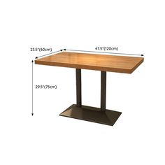 a table with measurements for the top and base