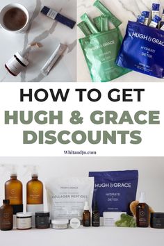 Shop smarter at Hugh & Grace with these offers, coupons, and promo codes! We break down all the Hugh & Grace discounts and perks to help you get the most value! Collagen Peptides, Detox Drinks, Make Money Blogging, Money Blogging, Smart Shopping, Mixed Drinks, Body Oil, Promo Codes, Personal Development