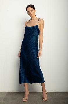 Midi Slip Dress + Navy Croc Silk – HARK + HAMMER Navy Slip Dress, Bias Slip Dress, Kyle Richards, Slip Dresses, Target Dresses, Midi Slip Dress, Navy Midi Dress, Dreamy Dress, Silk Midi Dress