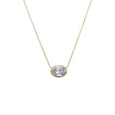 Lab Grown Diamond Oval Bezel Necklace 14K – Adina Eden Diamond Anklet, Bezel Necklace, Oval Necklace, Bold Rings, Everyday Rings, Shop Engagement Rings, Oval Pendant, East West, Diamond Bracelets