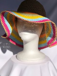 Multicolor Flat Brim Hat For Vacation, Multicolor Flat Brim Sun Hat For Summer, Multicolor Flat Brim Summer Hat, Bohemian One Size Bucket Straw Hat, Bohemian Style Bucket Straw Hat, Bohemian One-size Bucket Straw Hat, Handwoven Brimmed Bucket Hat For Beach, Bohemian Multicolor Crochet Hat For Vacation, Multicolor Sun Hat For The Beach