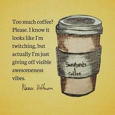 a coffee cup with the words, my friday coffee is like a great big hug that says congratulationss you made it to the end of another week